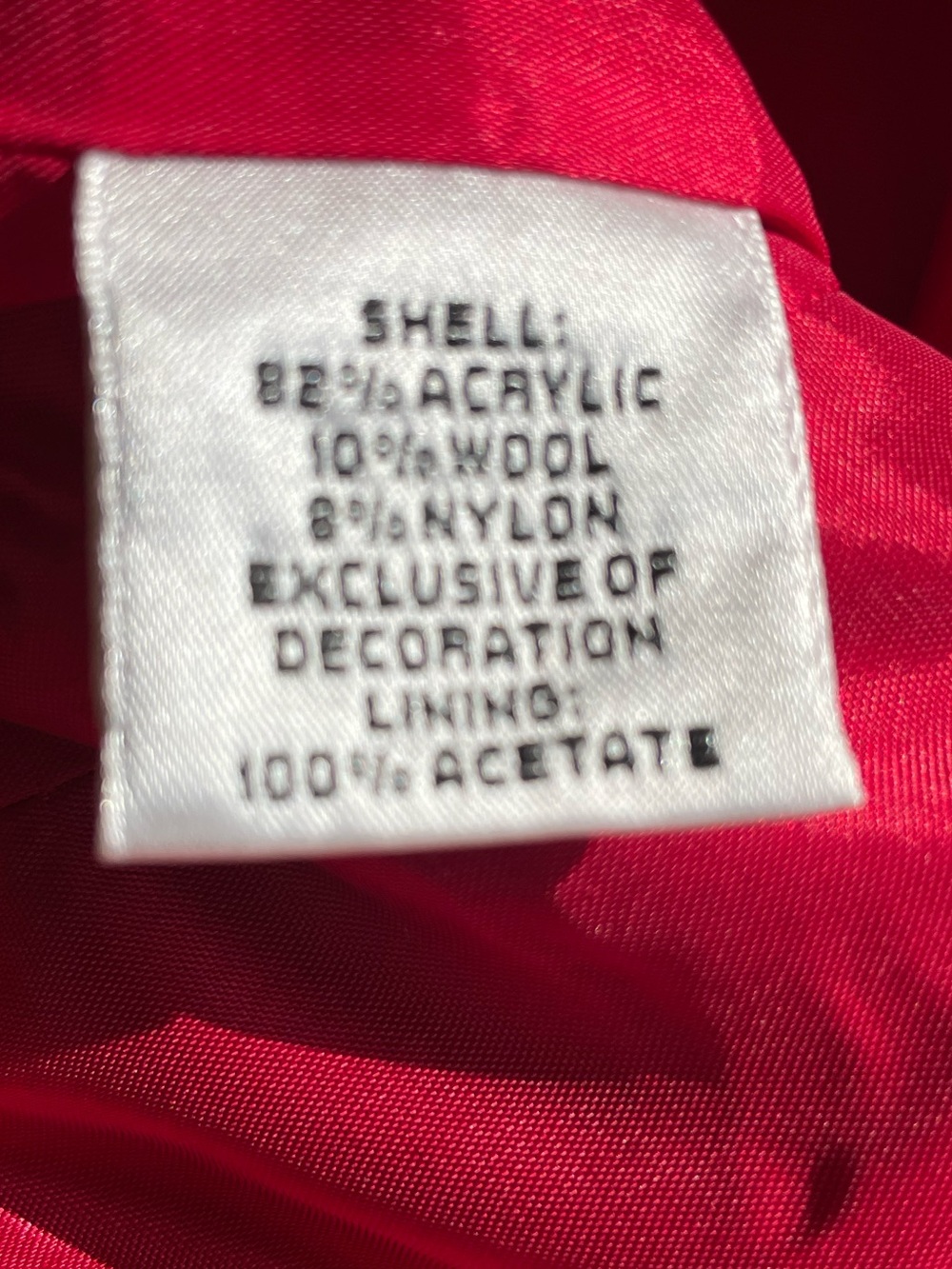 Talbots Vibrant Red Tailored Button-Front Jacket - Picture 5 of 6